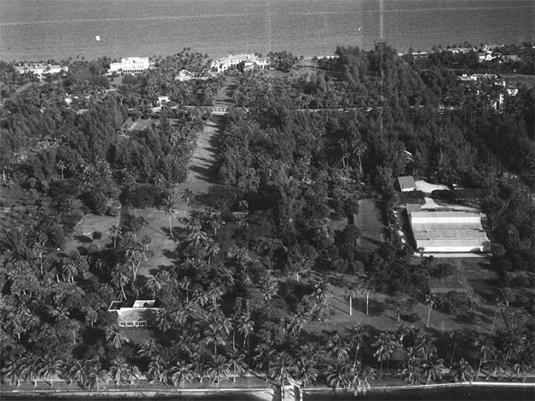 1933 Aerial photo of E. T. Stotesbury estate